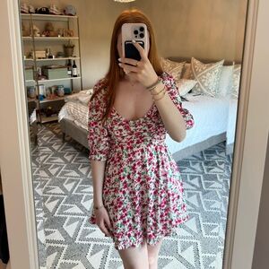 For Love and Lemons Floral Mini Dress